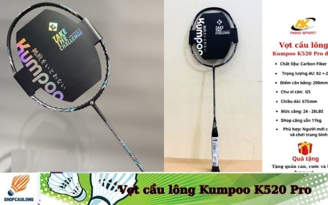 Vợt cầu lông Kumpoo K520 Pro
