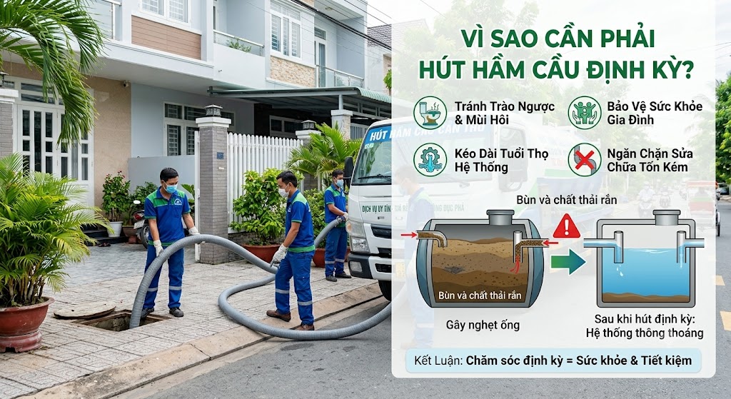 Vì Sao Cần Phải Hút Hầm Cầu Định Kỳ?